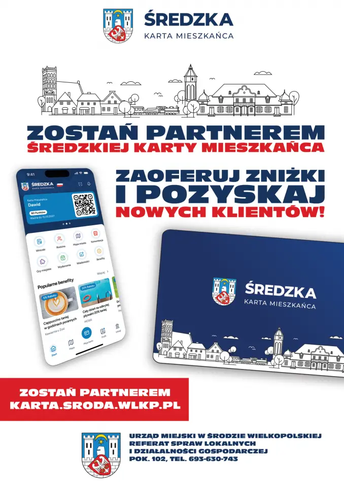 Program 'Średzka Karta Mieszkańca' - lokalni przedsiębiorcy mogą zostać partnerami