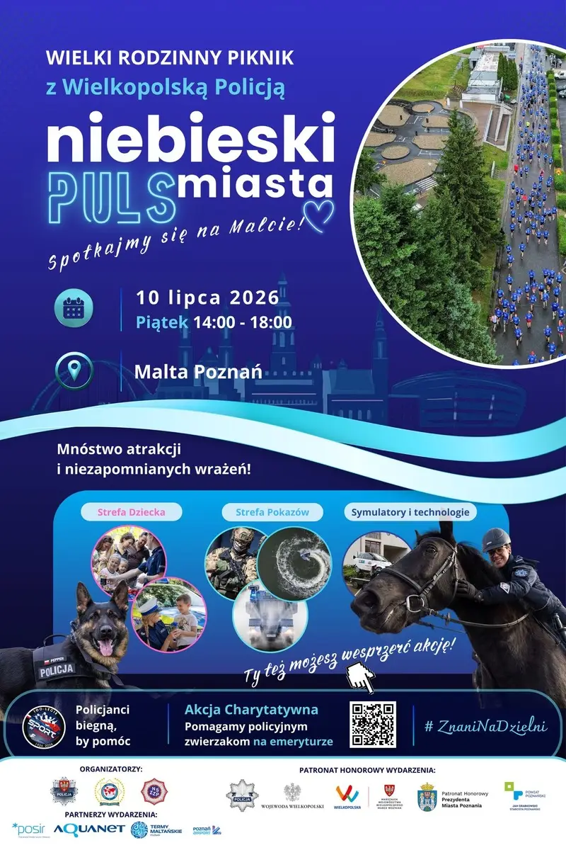 Piknik policyjny 'Niebieski Puls Miasta' w Poznaniu
