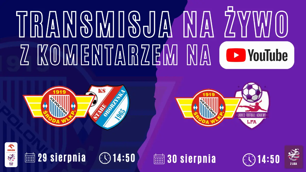 Transmisje spotkań kobiet Polonii Środa w weekend