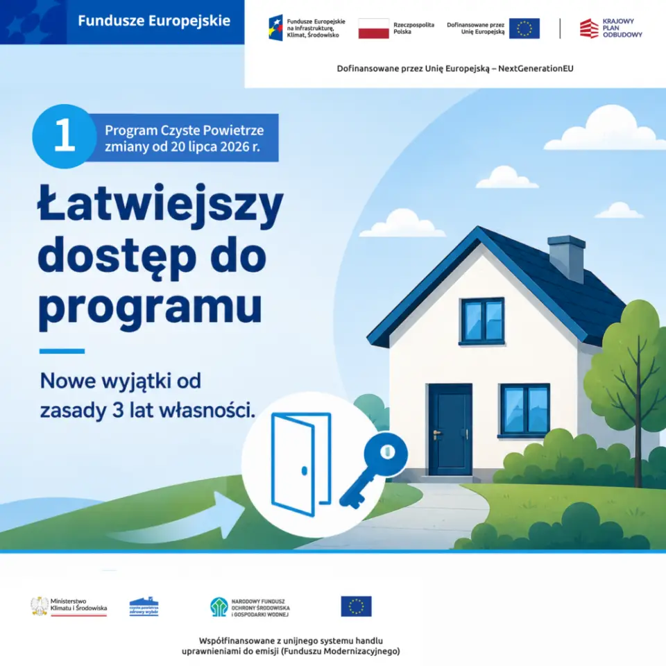 Zmiany w Programie Czyste Powietrze od 20 lipca 2026 roku